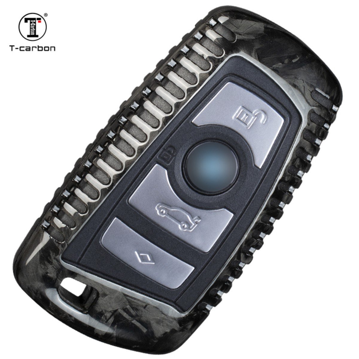 Car Interior Accessories Key Case For BMW 1 7 Series Car Key Covers T-carbon New Styling Forged Fiber Car Key Case