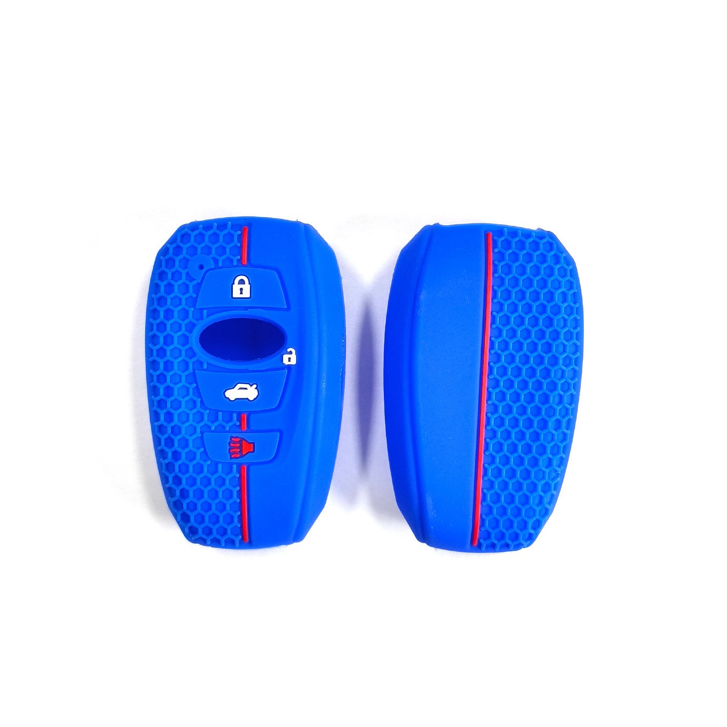 Recommend Silicone Car Remote 4 Button Key Case Cover new Fashion Grid Shell For Subaru Forester
