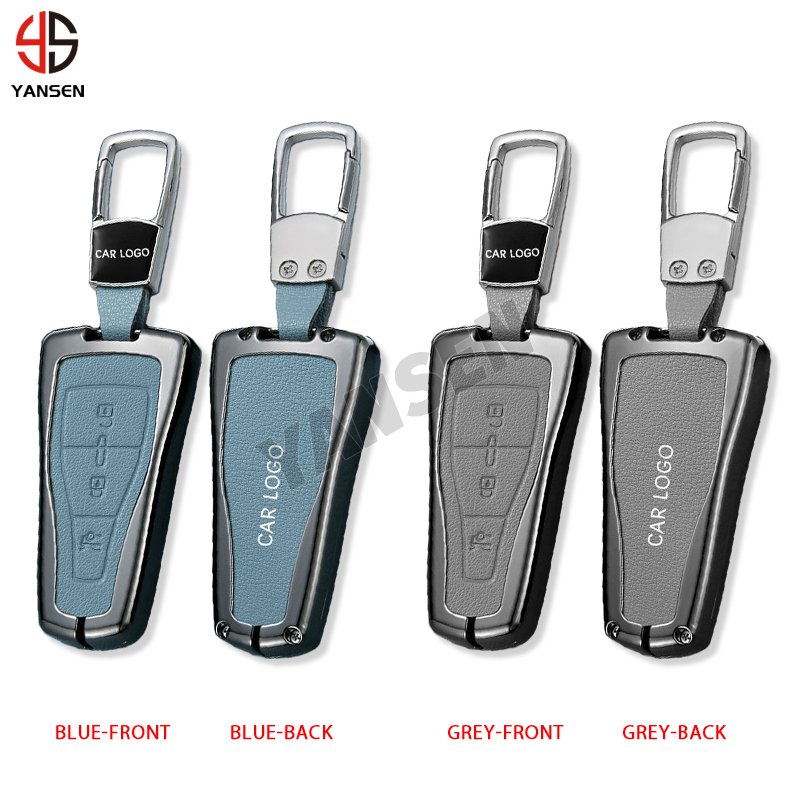 Alloy Leather Car Remote Key Case For MG6 ROEWE 550 Morris Garages Key Protect Accessories