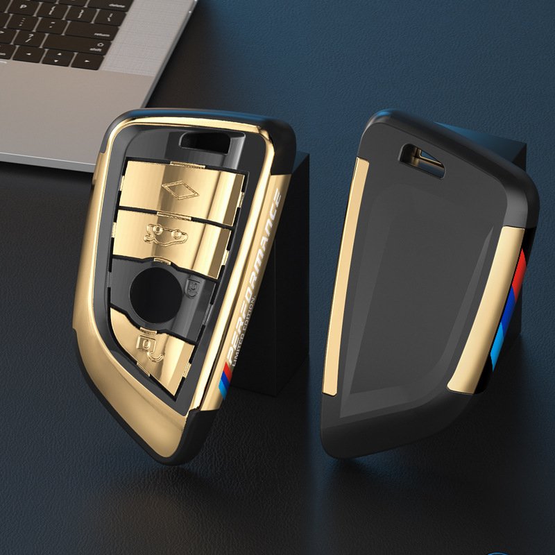 Zinc Alloy Car Remote Key Case cover BMW control 4 Button colorful Key chain for BMW X1 X2 X3 X6 1 3 5 7 Series