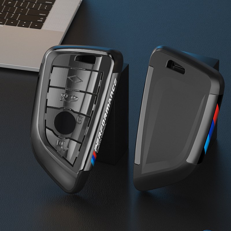 Zinc Alloy Car Remote Key Case cover BMW control 4 Button colorful Key chain for BMW X1 X2 X3 X6 1 3 5 7 Series