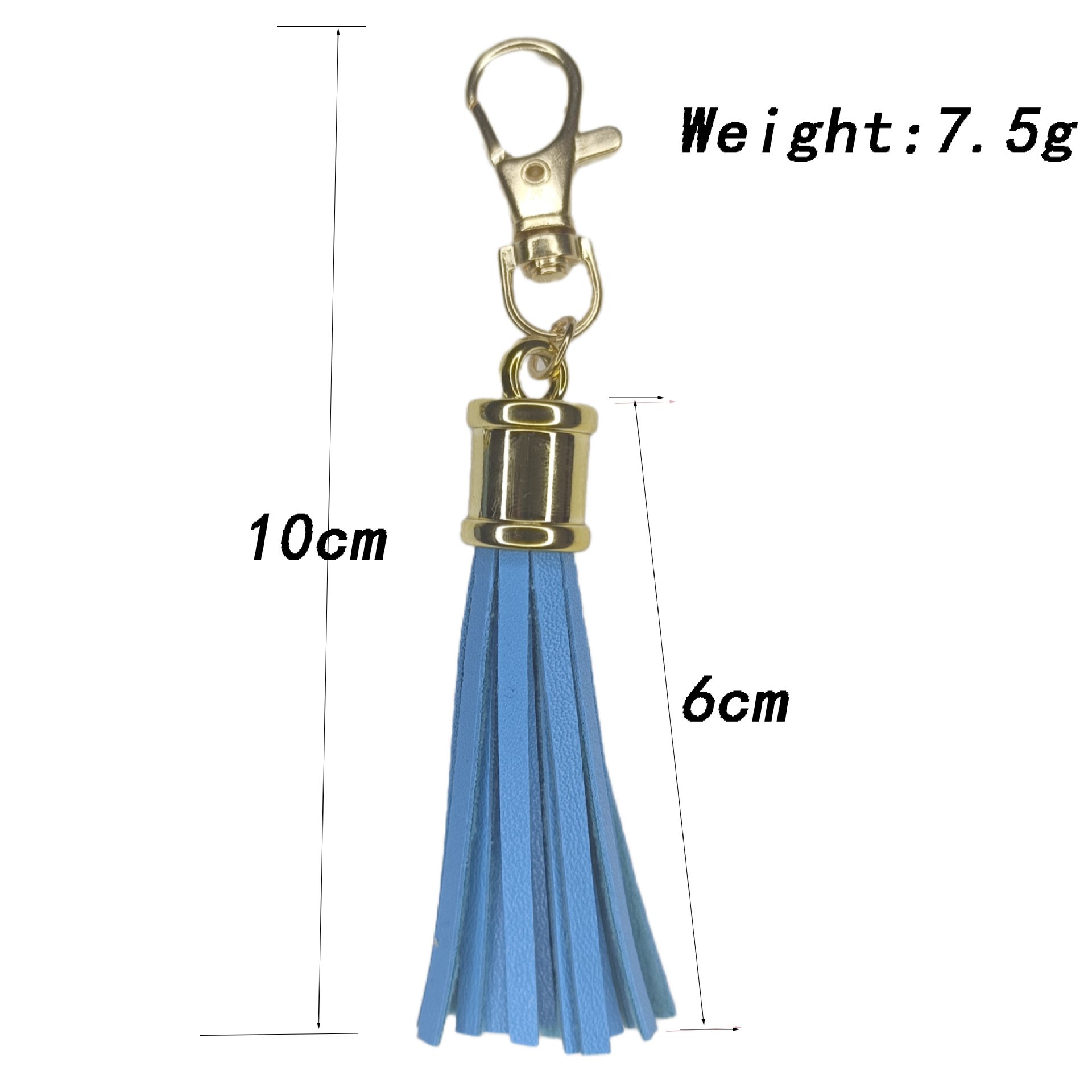 Leather Tassel Keychain Charms Tassels Pendant personality color Tassel Key Chains For DIY Bag car keys accessories