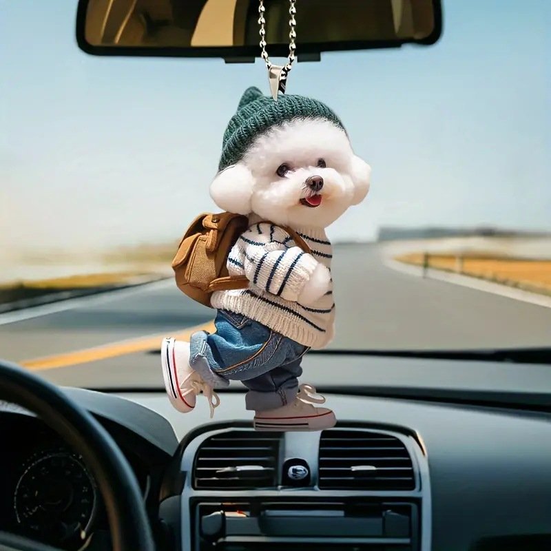 DREA Wholesale Interior Accessories Decoration Christmas Gifts Stuffed Animal Soft Doll Toy Plush Key chain Car Hanging Pendant
