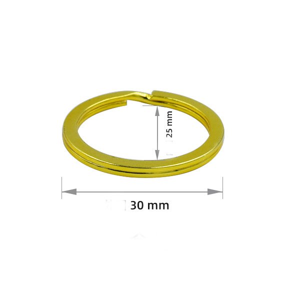 High quality flat metal key ring split key ring DIY car keychain accessories