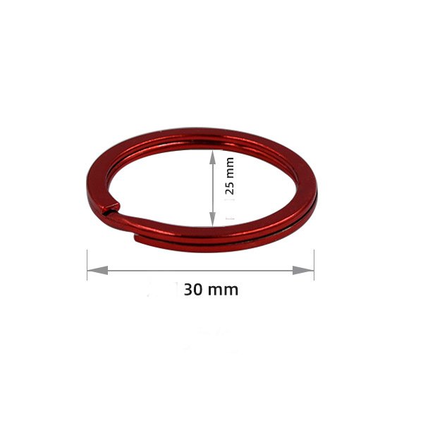High quality flat metal key ring split key ring DIY car keychain accessories