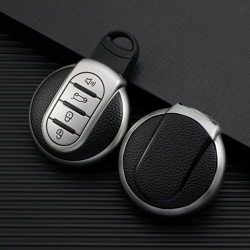 Car Key Fob Cover Case Fit for BMW Mini Cooper S Cooper D Key Shell Keychain Key Holder 3 Buttons Car Accessory