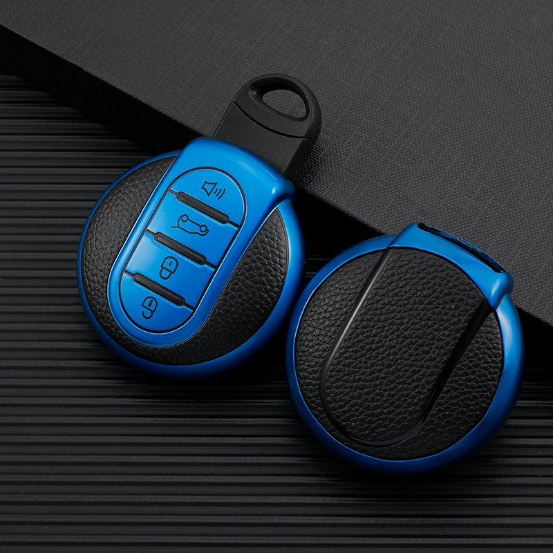 Car Key Fob Cover Case Fit for BMW Mini Cooper S Cooper D Key Shell Keychain Key Holder 3 Buttons Car Accessory