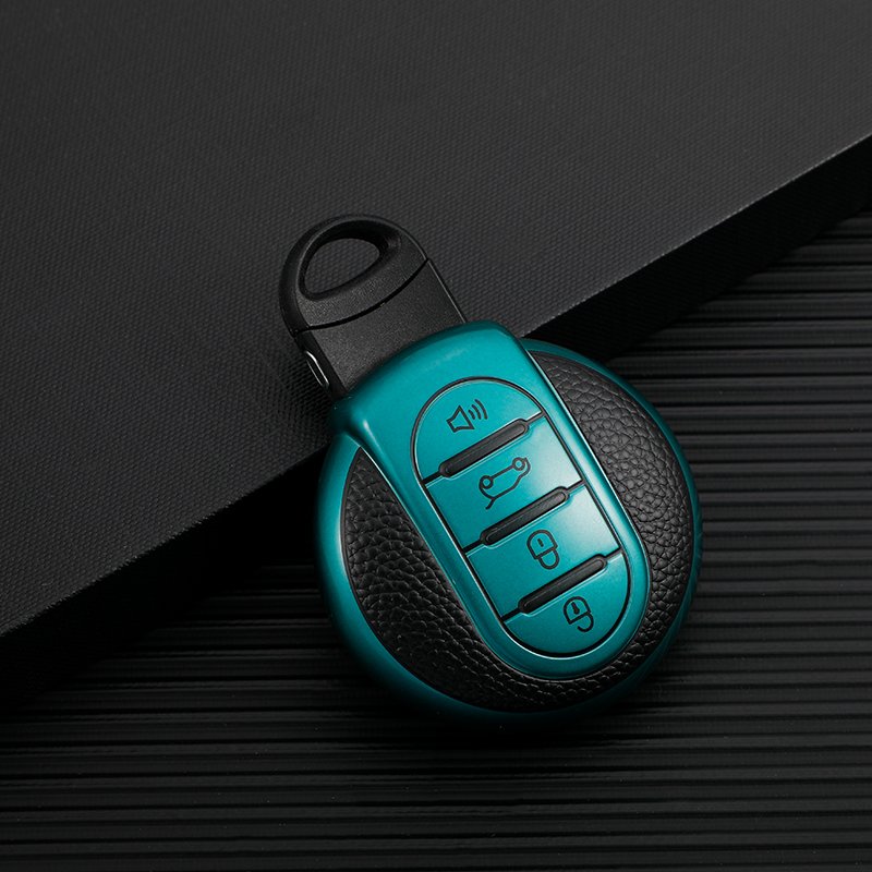 Car Key Fob Cover Case Fit for BMW Mini Cooper S Cooper D Key Shell Keychain Key Holder 3 Buttons Car Accessory