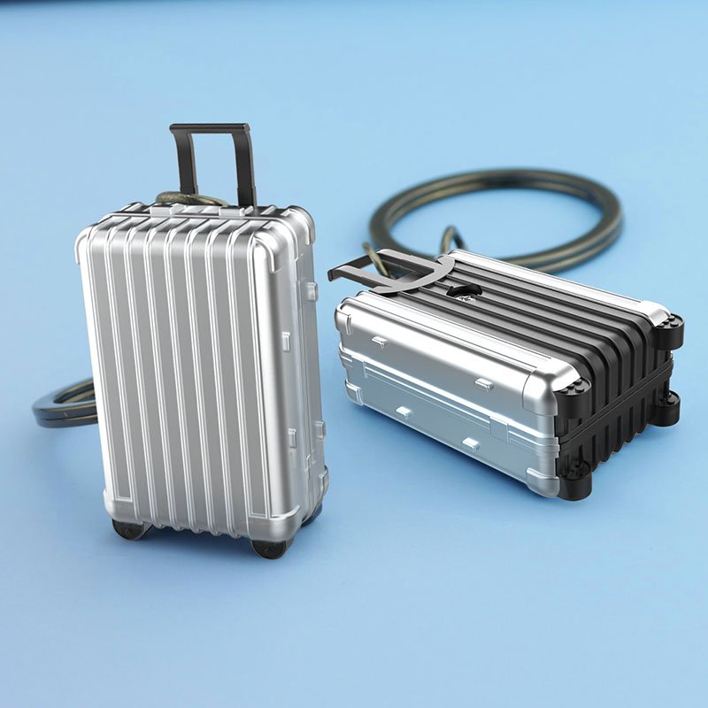 Xun Xin Custom Logo Promotional Personalized Trolley Bag Key Chain Business Gift OEM Key chains 3D Model Suitcase keychain