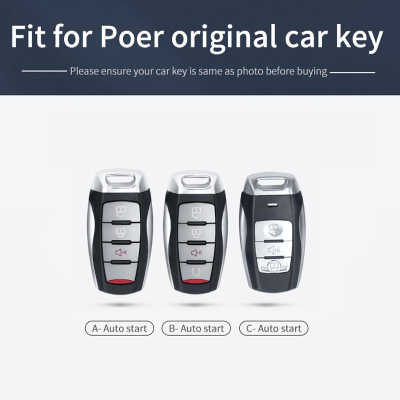 Zinc Alloy Car Key Case Cover Shell Bag For GWM P Series Great Wall POER Pao Cannon cascara caso cubierta de la llave del coche