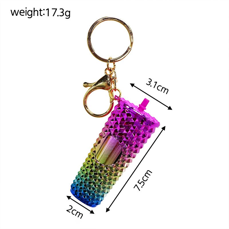 Fashion Keychain Accessories MINI Star Bucks Coffee Cup Bag Cae Pendants Durian Cup Keyrings