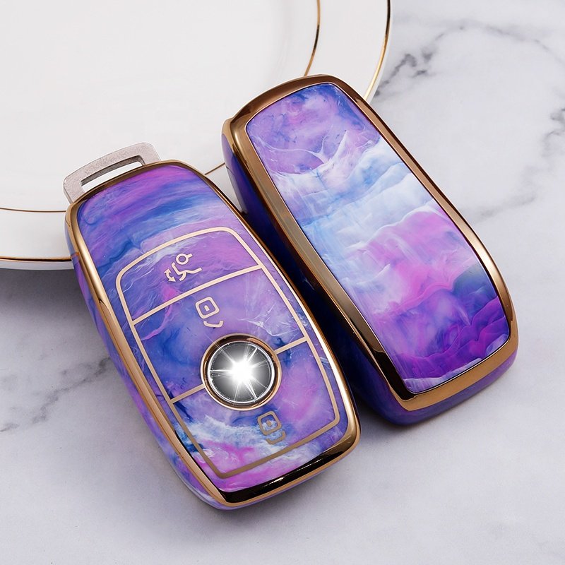 Fashion Design TPU Car Key Case for benz CLA CLS CLK GLA GLC GLE GLS GLK SLK EQE EQS AMG A E S G Class Car Key Accessories