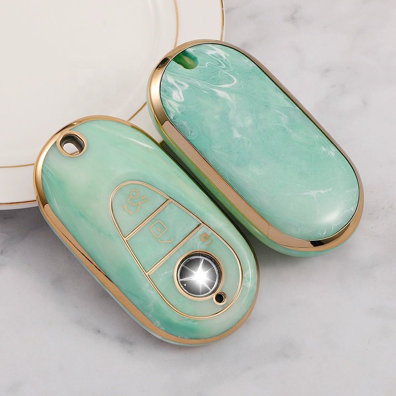 Fashion Design TPU Car Key Case for benz CLA CLS CLK GLA GLC GLE GLS GLK SLK EQE EQS AMG A E S G Class Car Key Accessories