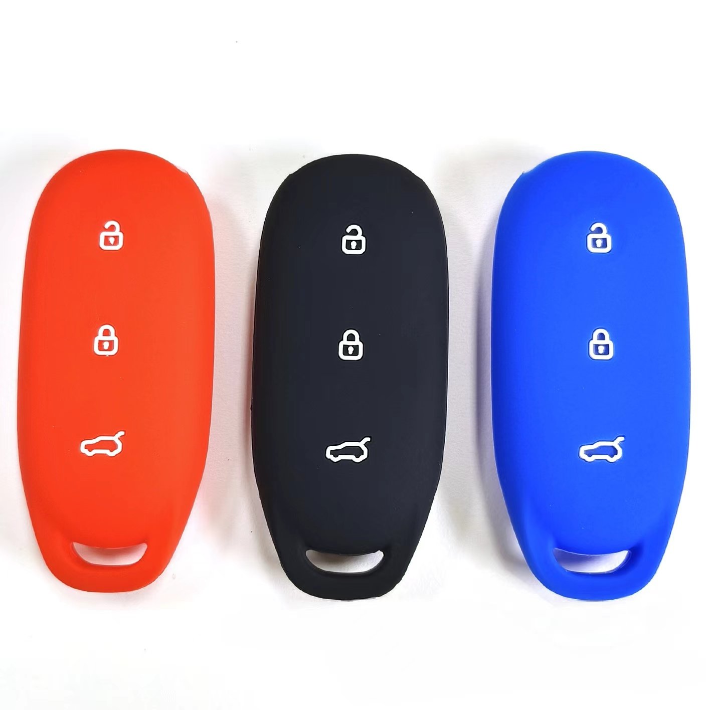 Popular Design Car key Case Silicone skin Car Key Accessories 3 Button with grid for Ideal L7 SUV
