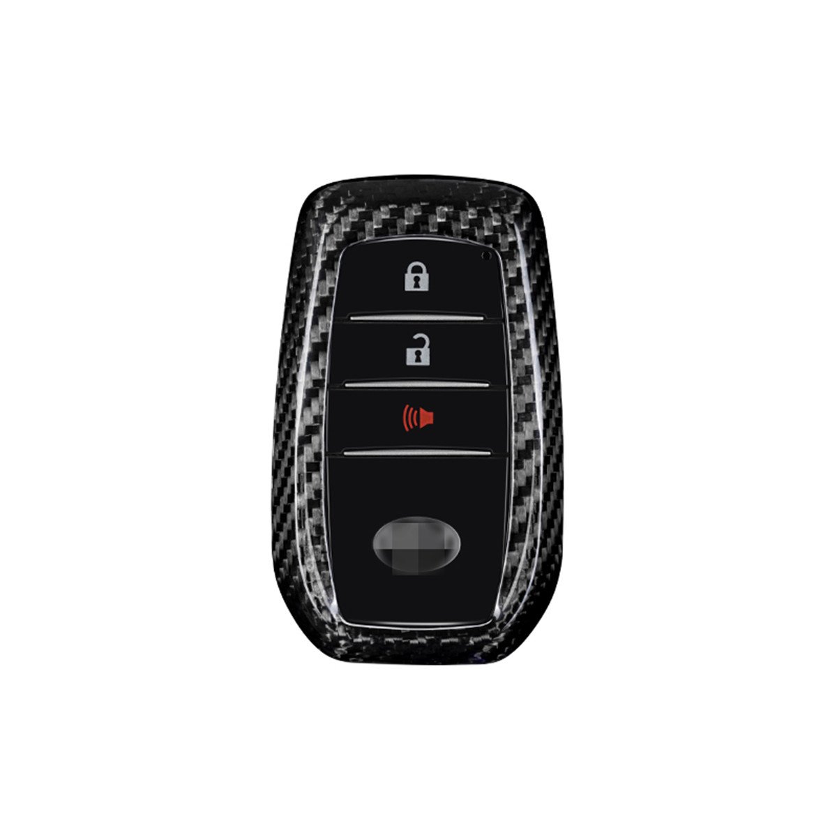 Factory Sales Carbon Fiber Car Key Case For Toyota Alphard Land Cruiser GR RAV4 Key Cover For Keys Auto Interior Accessories