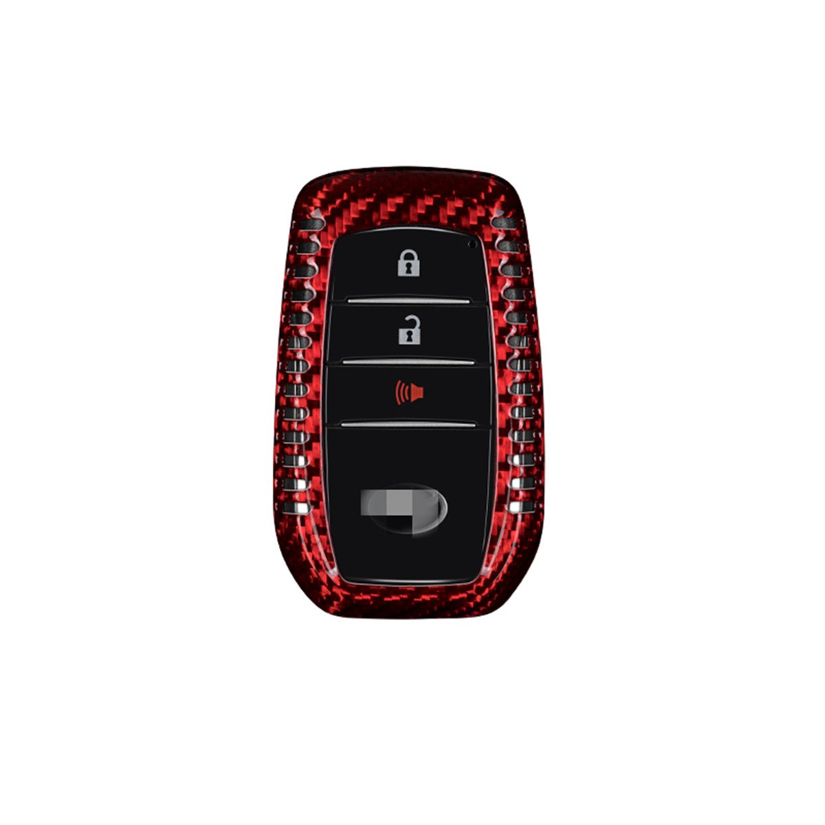 Factory Sales Carbon Fiber Car Key Case For Toyota Alphard Land Cruiser GR RAV4 Key Cover For Keys Auto Interior Accessories