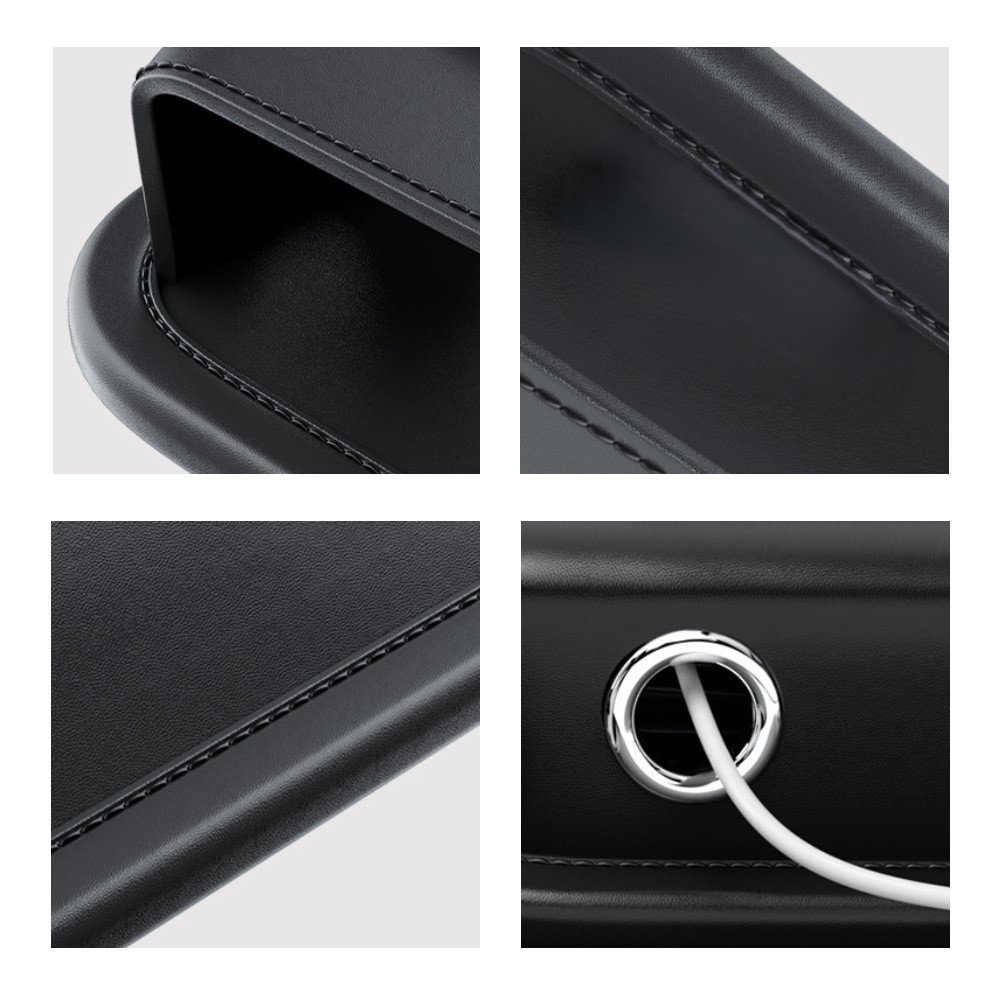 2024 Interior Accessories Pu Leather Universal Bag Car Seat Storage Box Car Side Gap Bag Seat Gap Fill Organizer