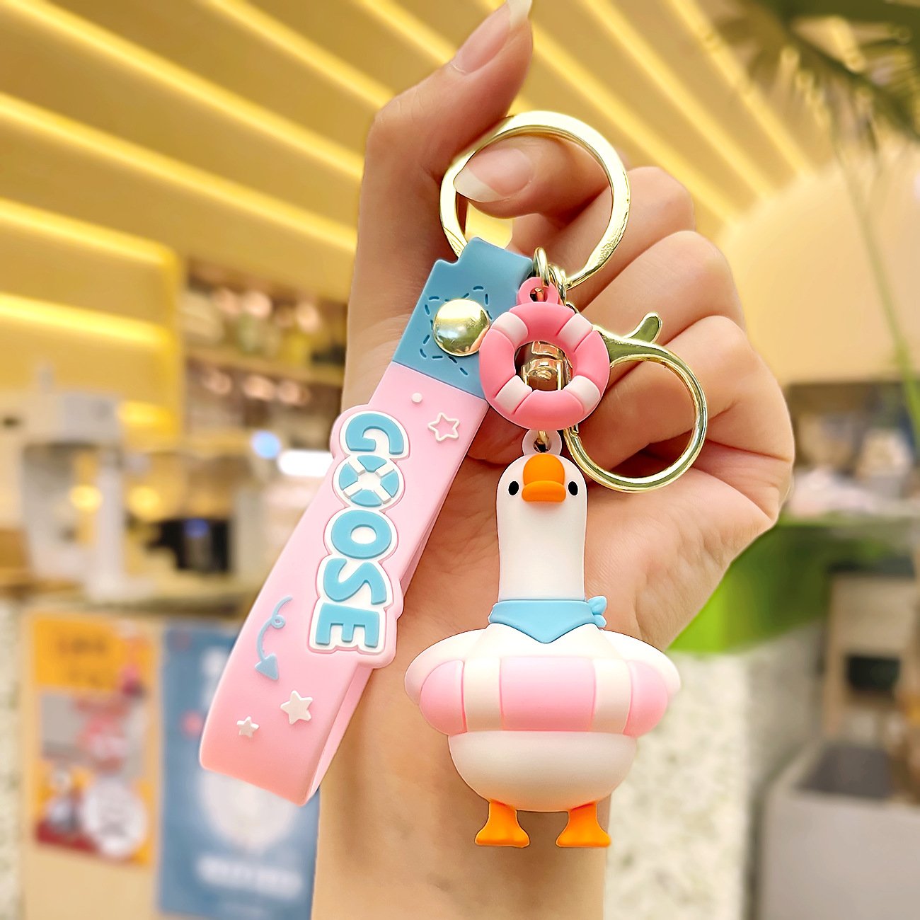 2024 Wholesale Anime Keychain Cute Cartoon 3D PVC Kids Women Silicon Mini Backpack Key ring Accessories Rubber Key chains