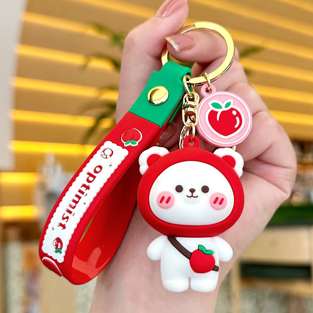 2024 Wholesale Anime Keychain Cute Cartoon 3D PVC Kids Women Silicon Mini Backpack Key ring Accessories Rubber Key chains