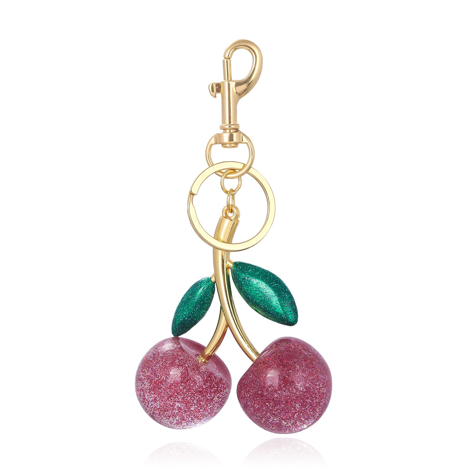 Customized New Style High Quality Creative Design Key Decoration Cherry Keychain for Women Bag Accessories Gift