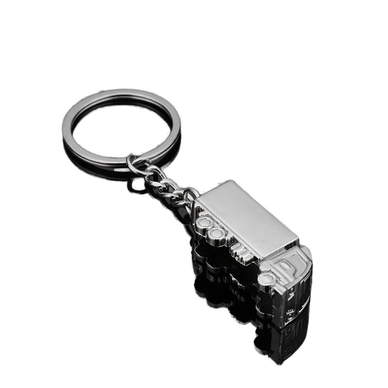 Xun Xin Wholesale Metal Gear Head Key Ring Keychain 3d Mini Enamel Large Truck Model Metal Keychain Truck Driver Gift Keychain
