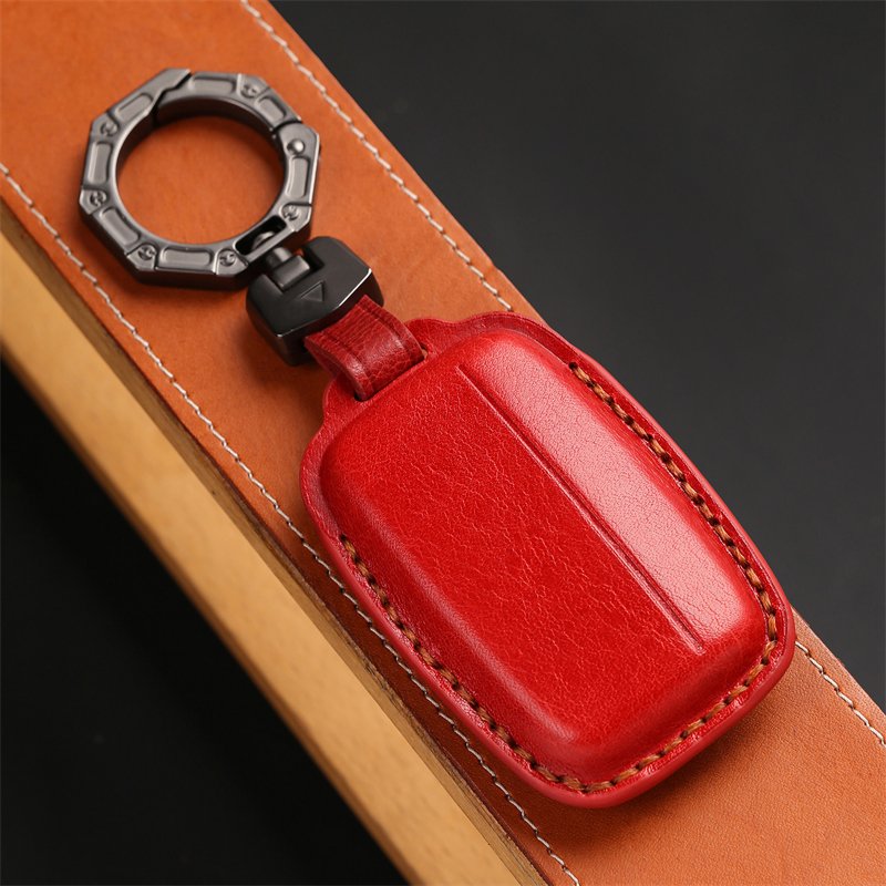 Genuine Leather Car Key Case Cover for Land Rover Defender Discovery Accessories Keys Handmade Car key Shell