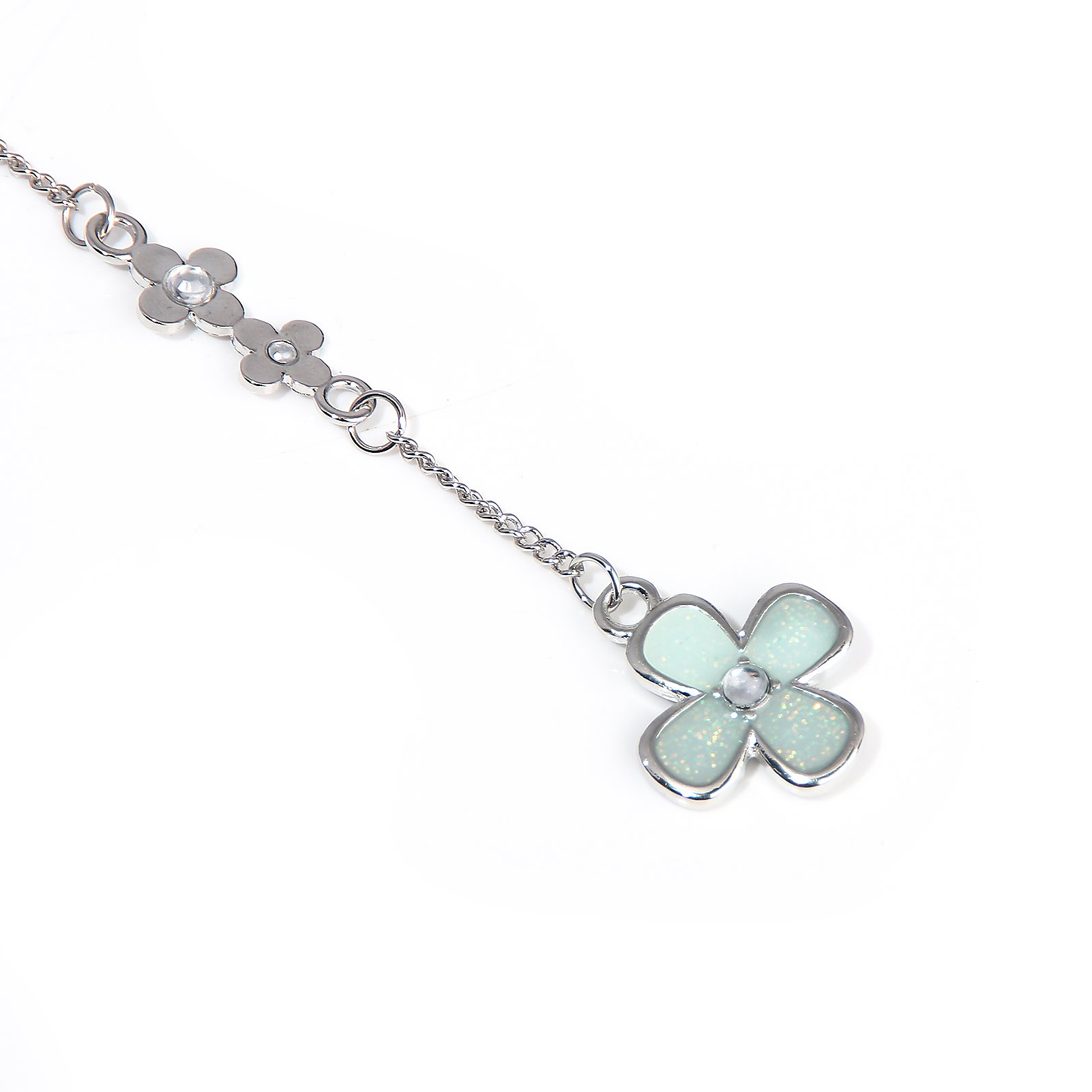 Lucky Four Leaf Clover Shaped Fashion Keychain Chain Holder Bag Clasp Outdoor Pendant Car Key Ring Key Chain