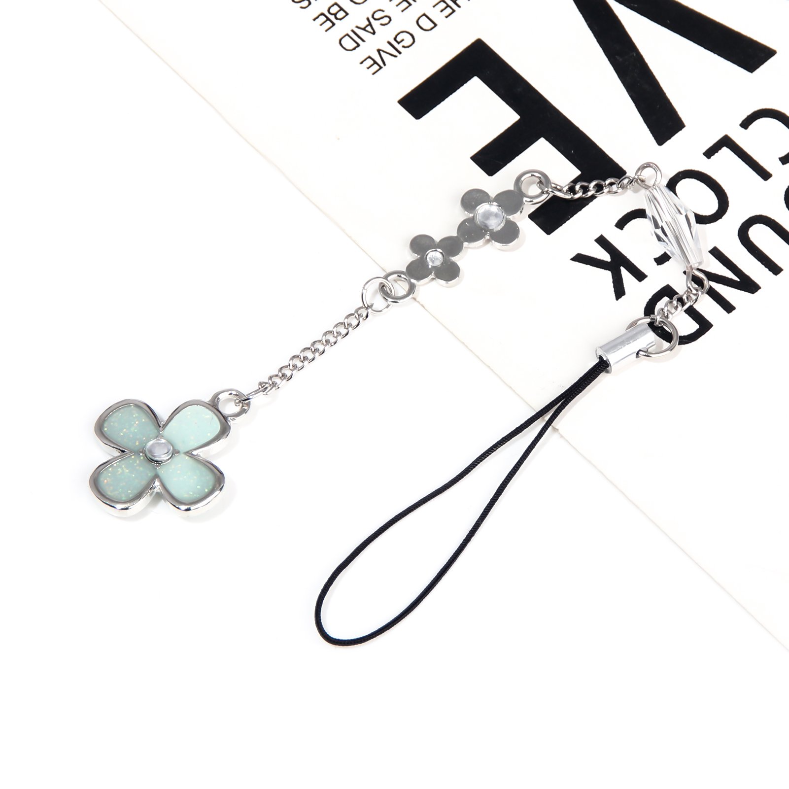 Lucky Four Leaf Clover Shaped Fashion Keychain Chain Holder Bag Clasp Outdoor Pendant Car Key Ring Key Chain
