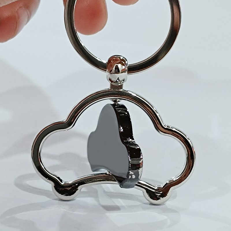 Factory Supplier Designers Hotel Accessories Sublimation Luxury Key Chain Blank Rings Ring Car Customized Metal chain