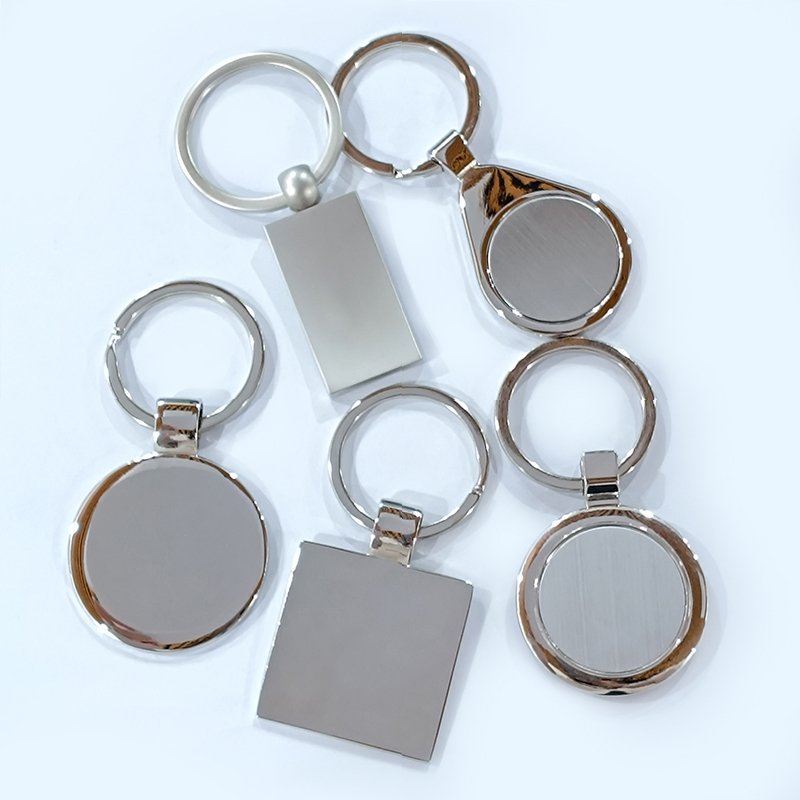 Factory Supplier Designers Hotel Accessories Sublimation Luxury Key Chain Blank Rings Ring Car Customized Metal chain