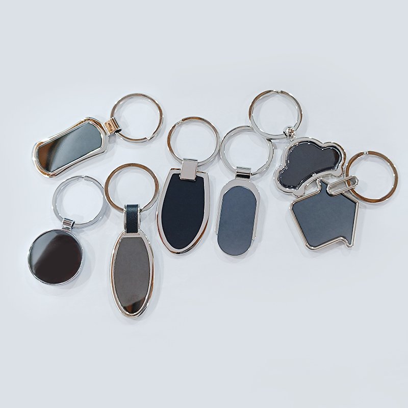 Factory Supplier Designers Hotel Accessories Sublimation Luxury Key Chain Blank Rings Ring Car Customized Metal chain
