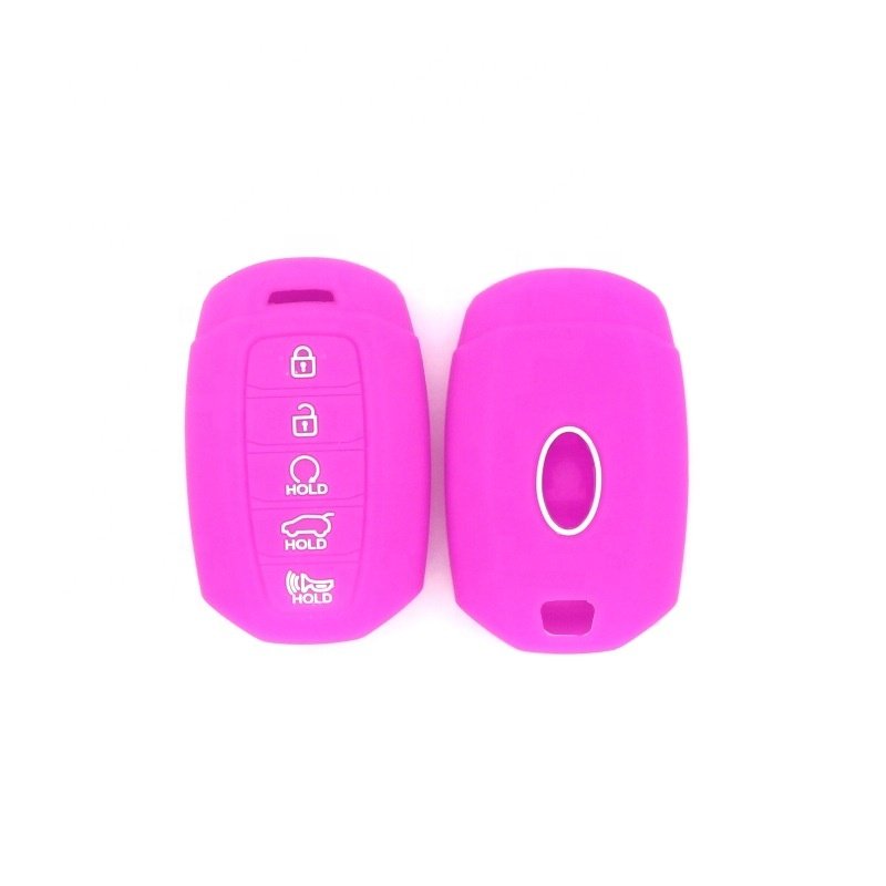 For Silicone Rubber With Star Stop 3 Button Silicone Fob Pocket Kia Seltos Car Key Cover