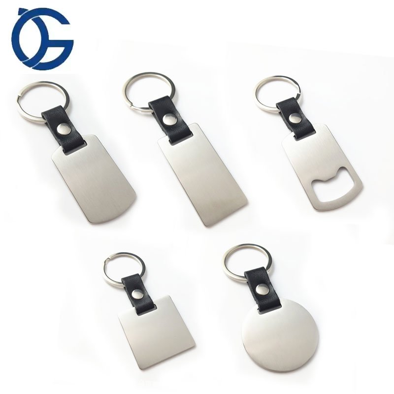 Keychain Accessories Keyring Enamel Sublimation Blank Home House Shape Key Holder Metal Keychain
