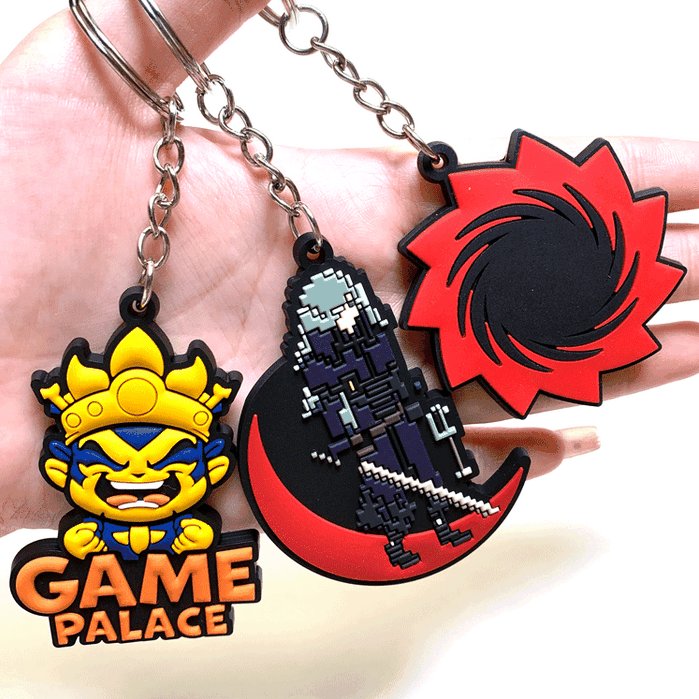 Luxury Silicon Key Chains Wholesale Anime Animal Chain Ring Custom Silicone Customize Logo Rubber Pvc Keychain