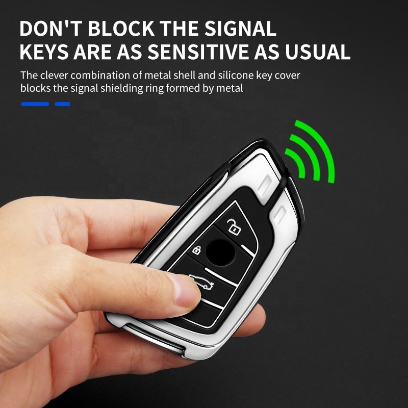 Hot Products Customizable Silicone Key Case Cover for BMW Car Logo Key Holder for Metal Car Keys
