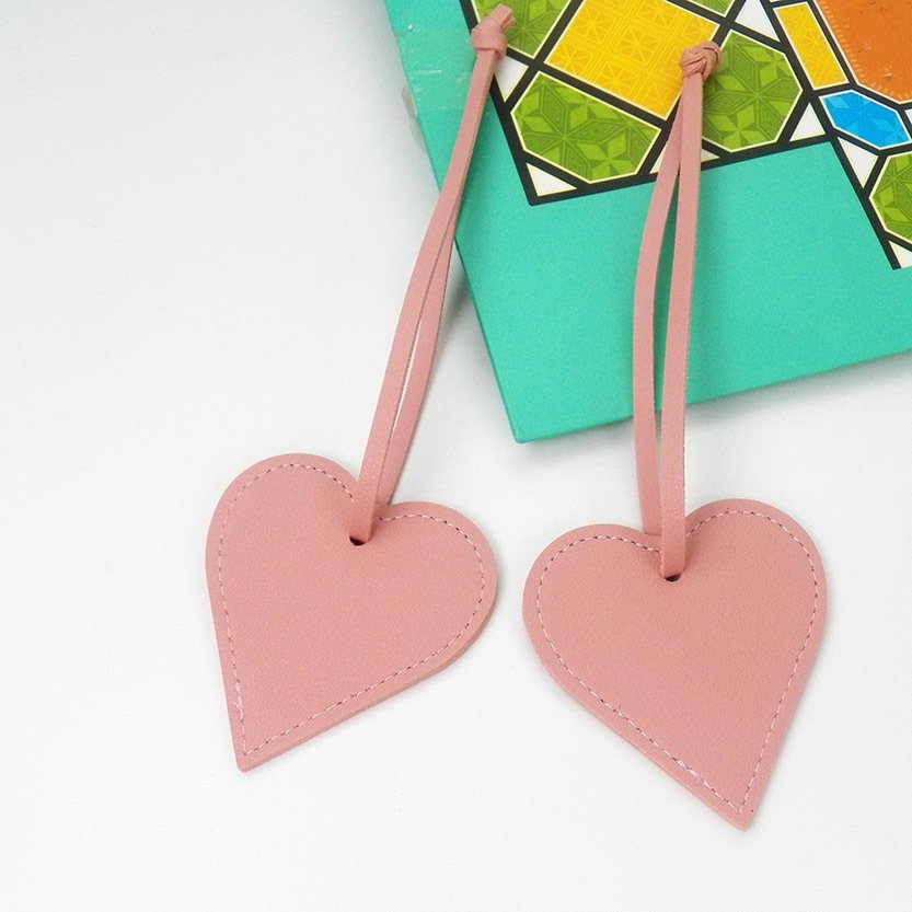 Creative Leather Heart-shaped Peach Heart Bag Pendant Love Bag Charm Car Keychain Car Pendant Peach Heart Fashion Accessories
