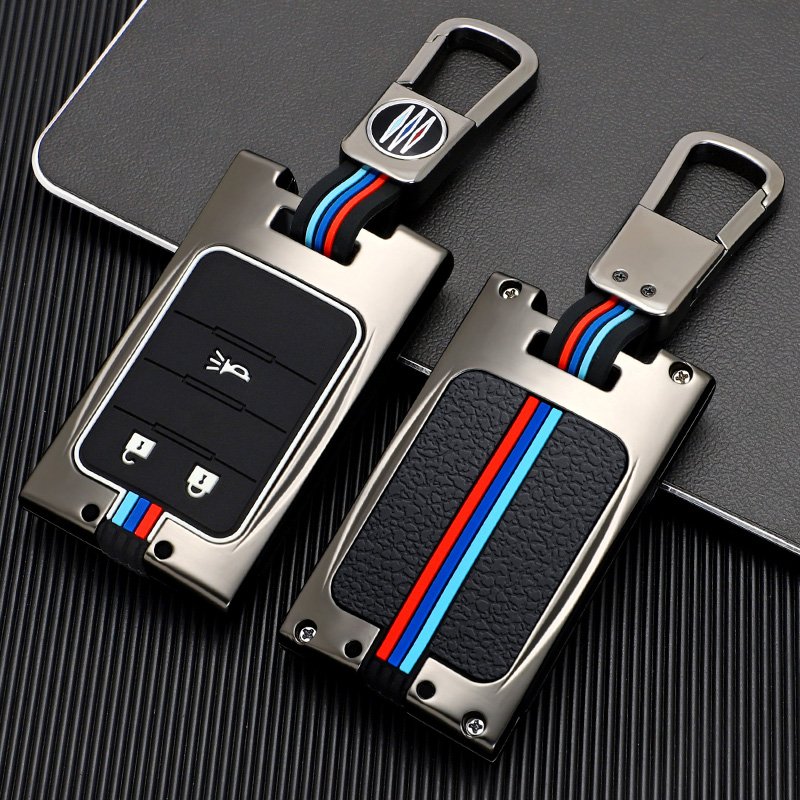 Wholesale Zinc Alloy smart remote Custom Special Car Key Leather Protective Cover For Chevrolet