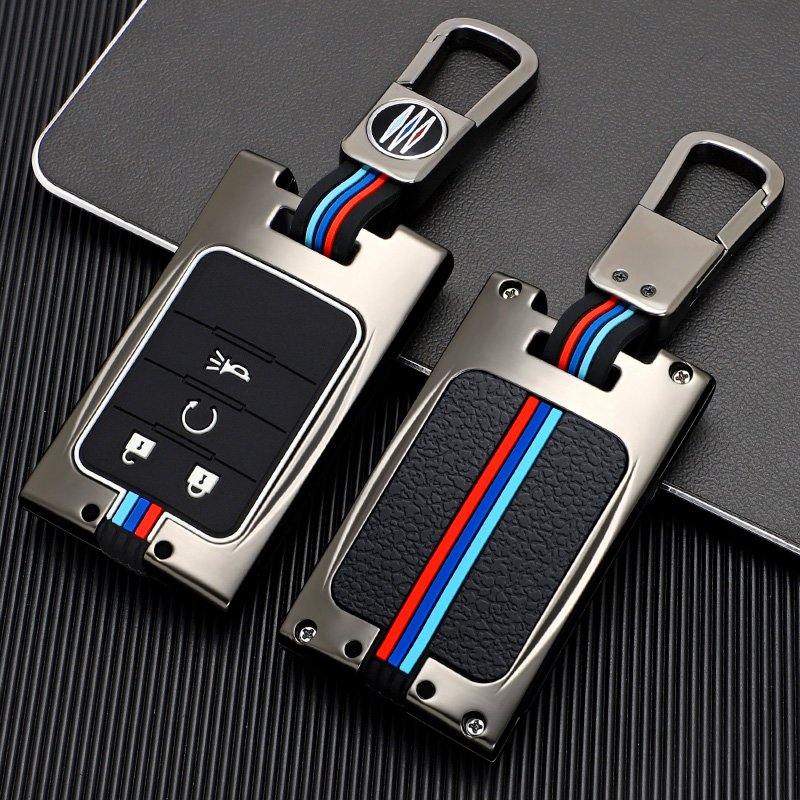 Wholesale Zinc Alloy smart remote Custom Special Car Key Leather Protective Cover For Chevrolet