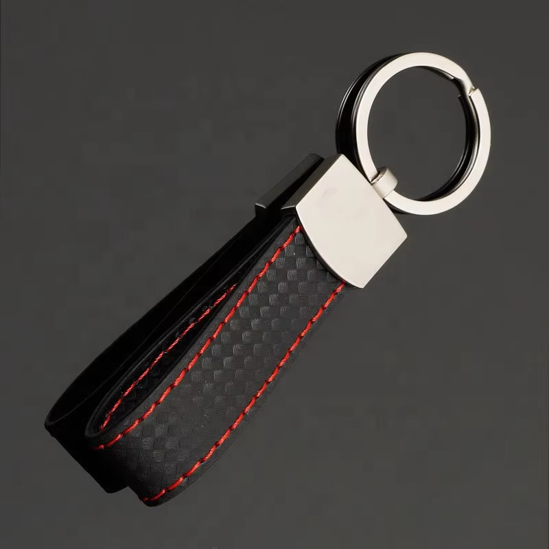Wholesale High Quality PU Leather Car Key Chain Various Zinc Alloy Metal Car Branded Keychain Custom Car Logo