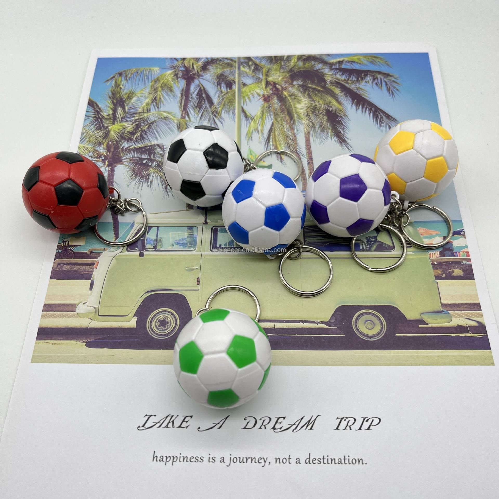 Football Key Chain Souvenir Men Women Soccer keychain Fans Keychain Pendant Key Ring Gift Accessories