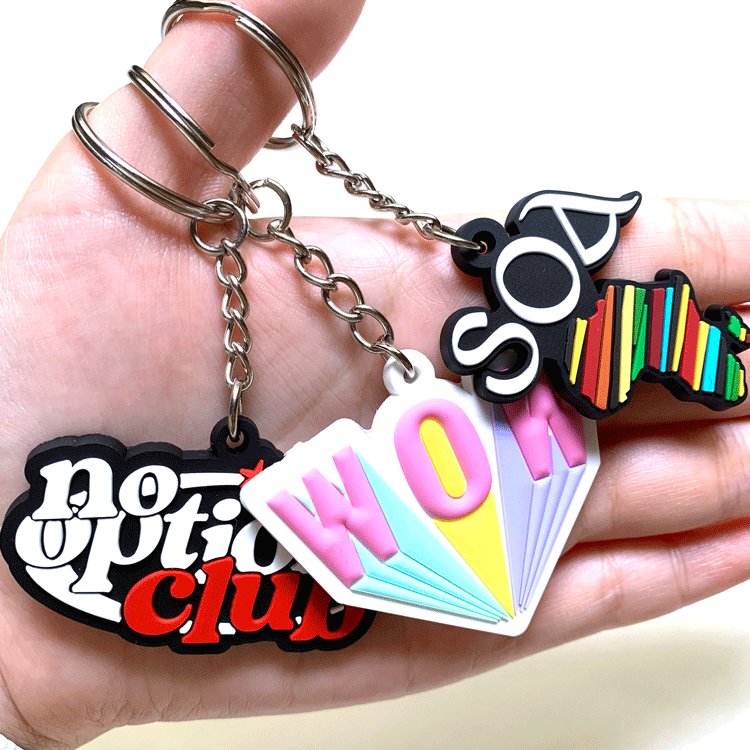 Custom Logo Character Figurines Llaveros De Goma Car Key Ring 2d 3d Pvc Plastic Silicone Keychain Soft Rubber Key Chains