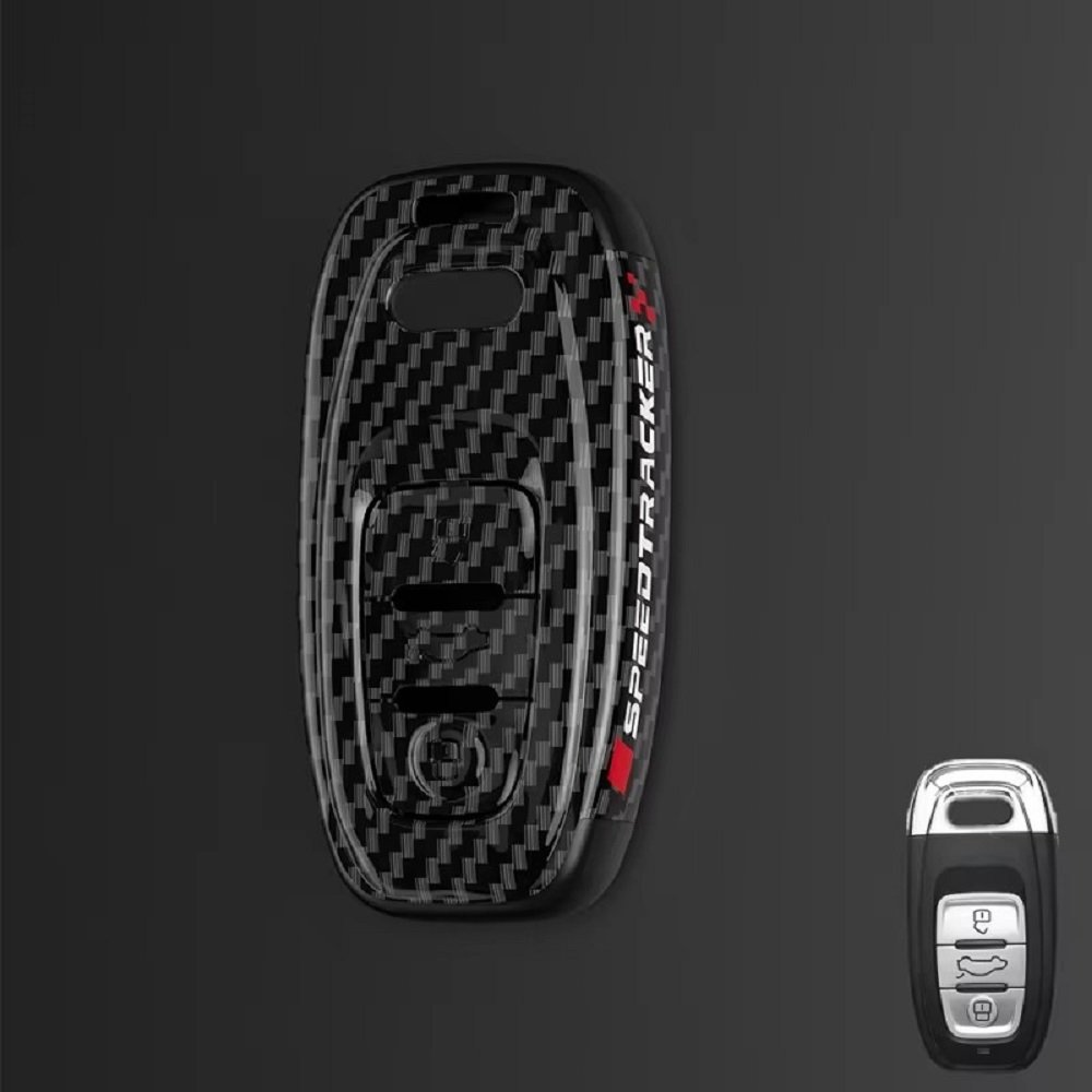 Hot Sales ABS Carbon Car Key case Cover for Audi a1 a3 8v a4 b9 a5 a6 c8 q3 q5 q7 Carbon Fiber Silicone Fob Cover