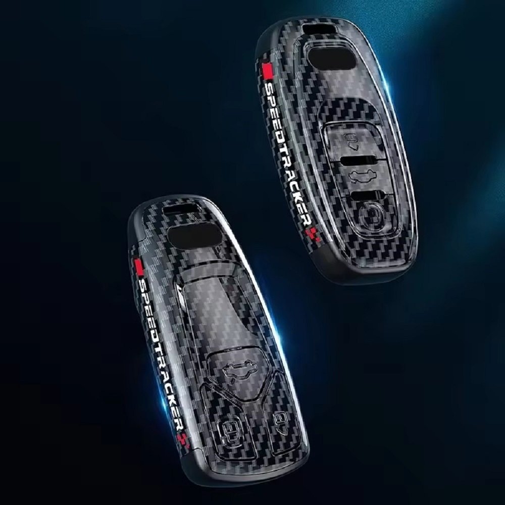 Hot Sales ABS Carbon Car Key case Cover for Audi a1 a3 8v a4 b9 a5 a6 c8 q3 q5 q7 Carbon Fiber Silicone Fob Cover