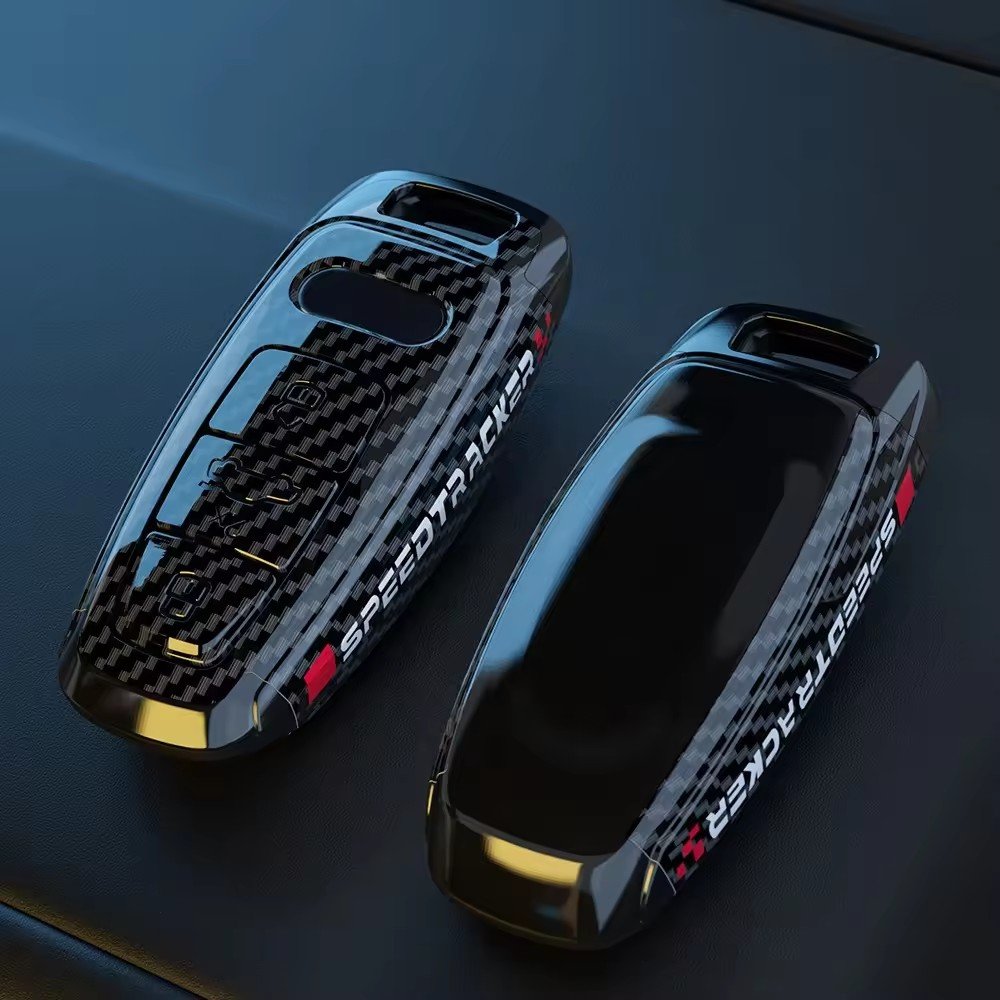 Hot Sales ABS Carbon Car Key case Cover for Audi a1 a3 8v a4 b9 a5 a6 c8 q3 q5 q7 Carbon Fiber Silicone Fob Cover