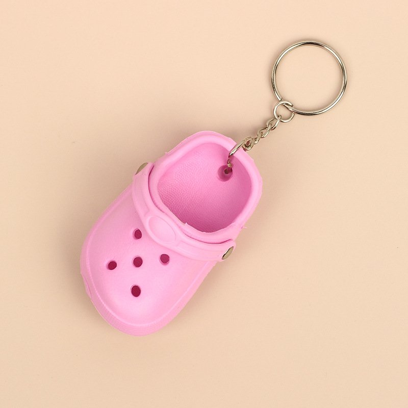 Cute Creative Mini Slippers Couple Car Pendant Cute Bag Pendant Simulation Keychain Fashion Accessories