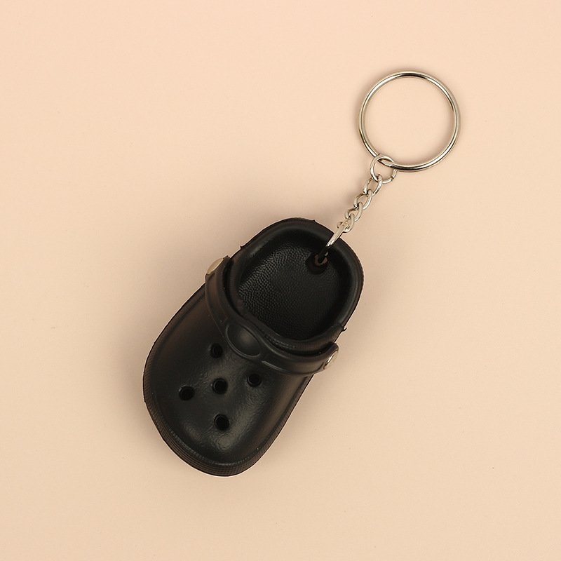 Cute Creative Mini Slippers Couple Car Pendant Cute Bag Pendant Simulation Keychain Fashion Accessories