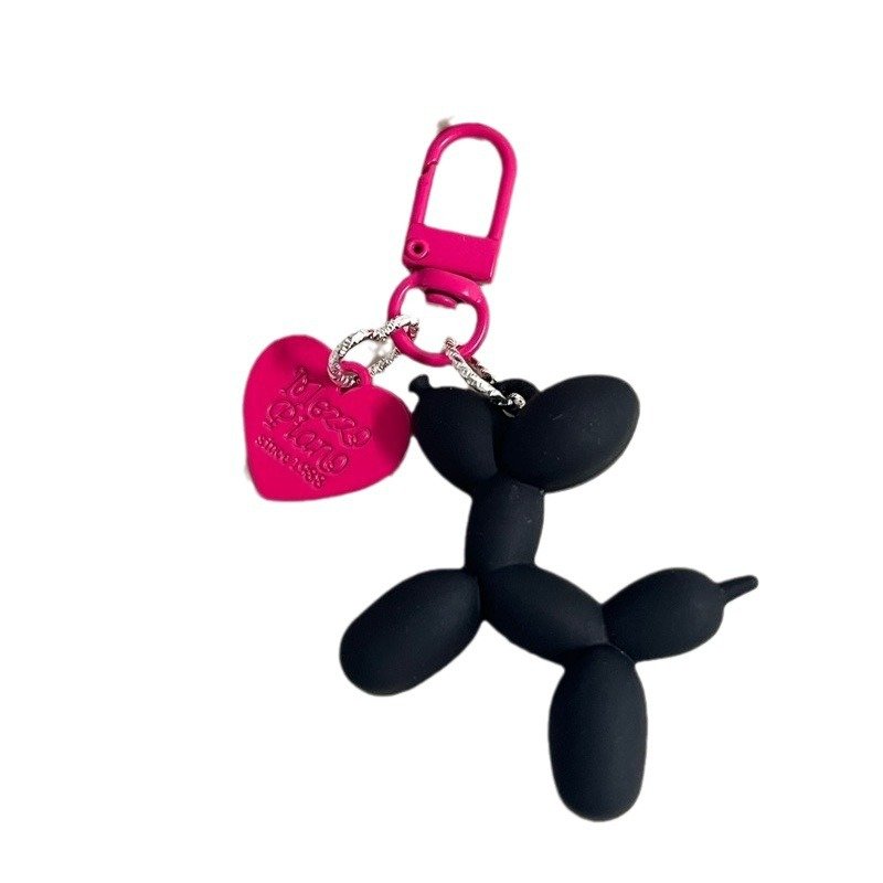 Cute Acrylic Cartoon Balloon Dog Keychains for Women Bag Pendant Couple Car Key Chains Jewelry Gift Decoration Accessories
