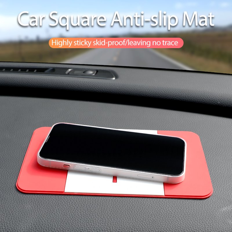 Customized Universal Non-Slip Car Magic Dashboard Sticky Adhesive Mat for Phones Sunglasses Keys Car Dashboard Anti-Slip PVC Pad