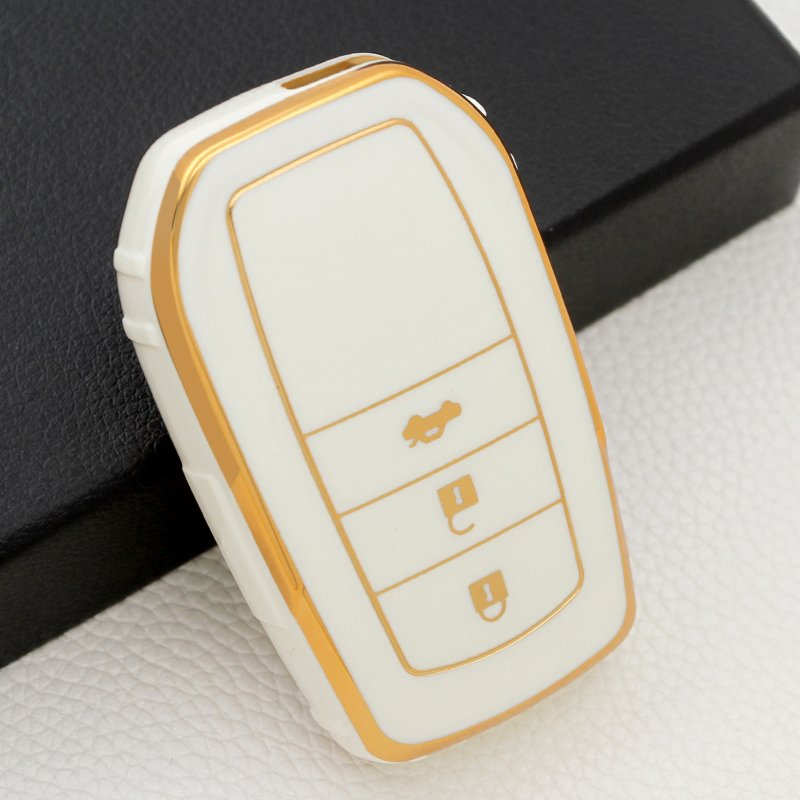 TPU Car Key Protect New Golden Smart Car Key Shell Wholesale TPU Car Key Case Cover For Toyota