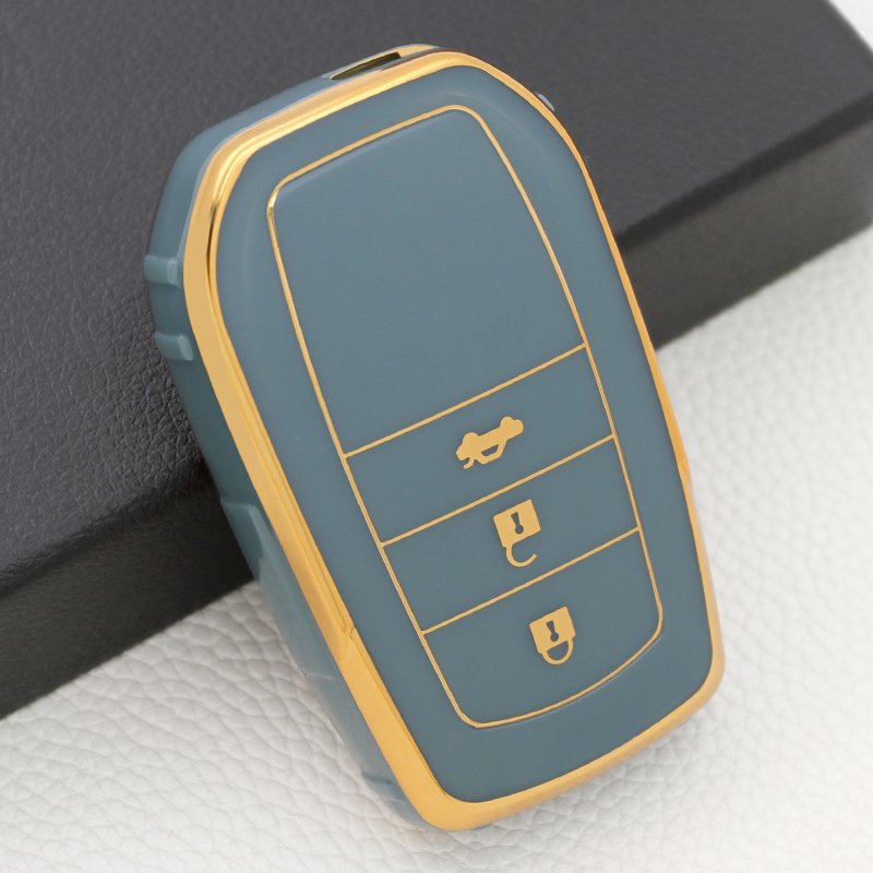 TPU Car Key Protect New Golden Smart Car Key Shell Wholesale TPU Car Key Case Cover For Toyota